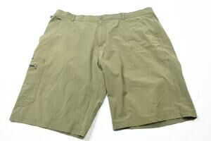 Grundens Cargo Fishing Shorts Mens 40 Green Stretch Regular Fit Outdoors